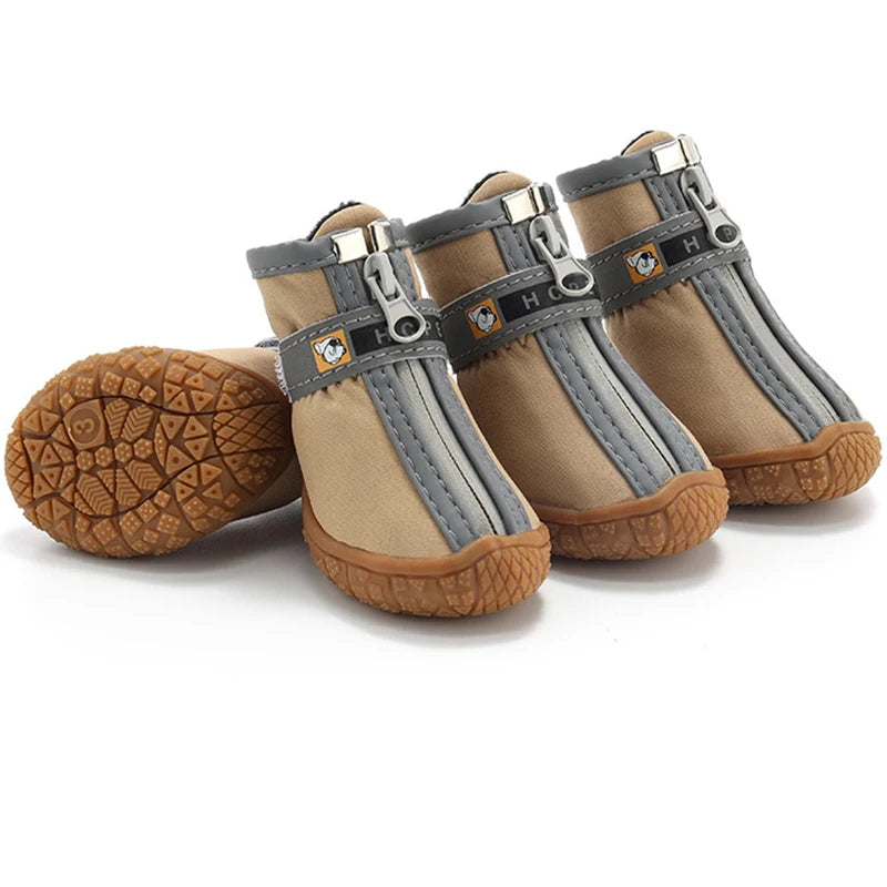 Dog Shoes Non-Slip Soles Thick Plush Protection Shoes Warm, Breathable Climbing Booties