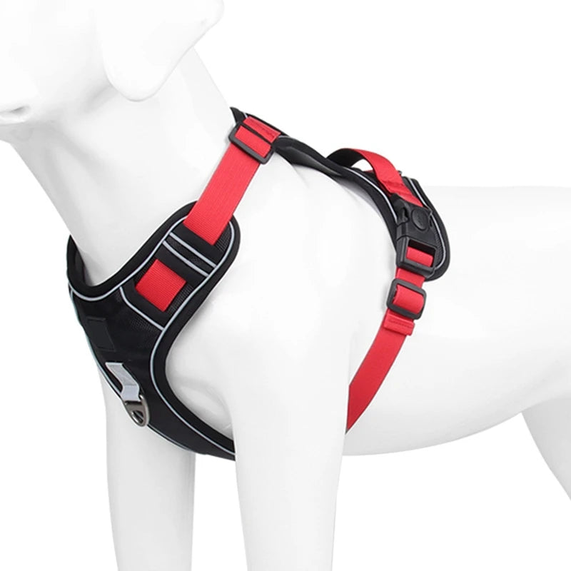 Dog Harness Reflective Medium and Large Dogs Tactical Vest Big 1680D Waterproof Oxford Cloth