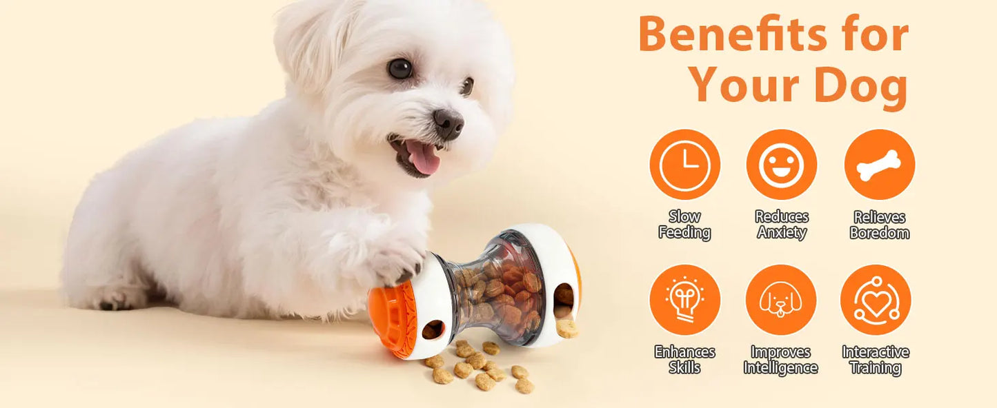 Interactive dog toys for small dogs - Adjustable Treat Dispensing Ball