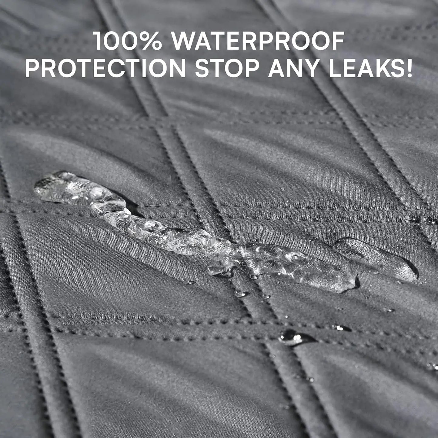 Waterproof Anti-Slip Dog Couch Cover Blanket with Non-Slip Bottom, Grey, 30x70 Inch