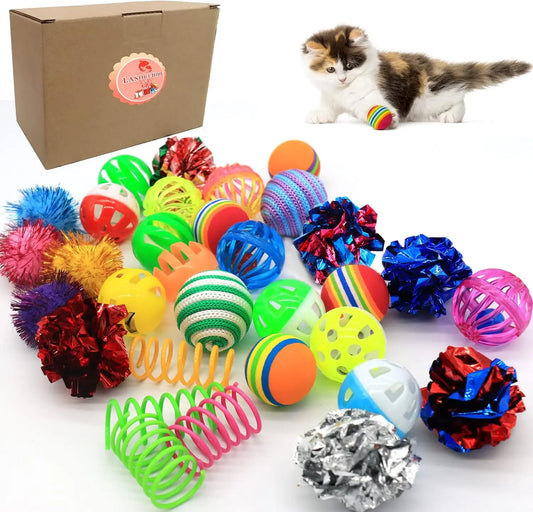 30 Pieces Assortment of Cat Toys