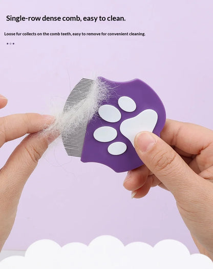 Cat and Dog Face Comb, Tear Stain, Black Chin, Gentle Grooming