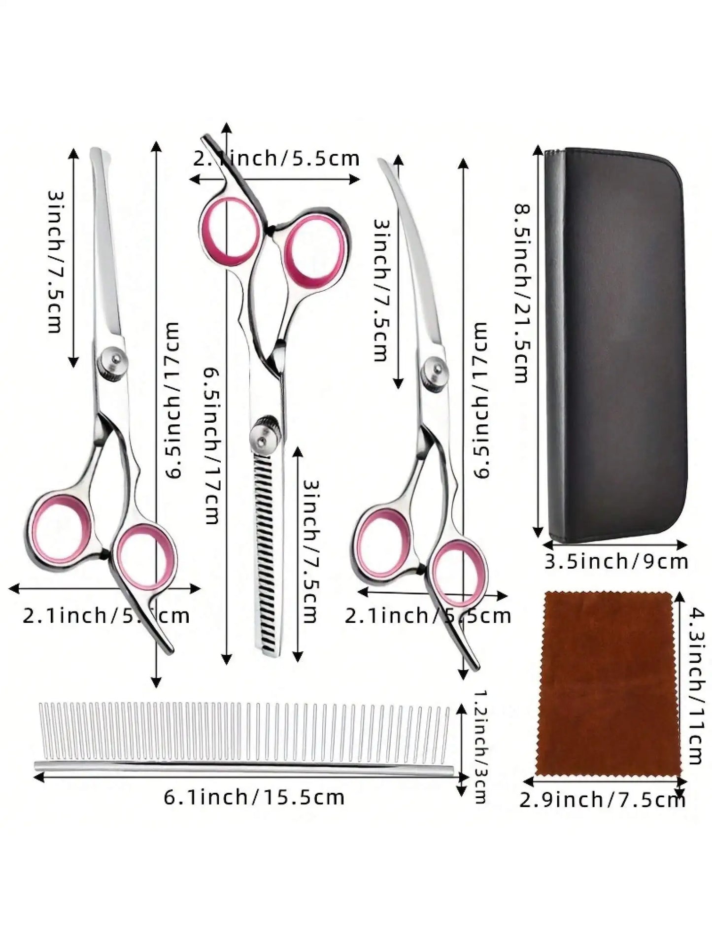 5-piece Professional Pet Beauty Scissors Set - Essential for Pets