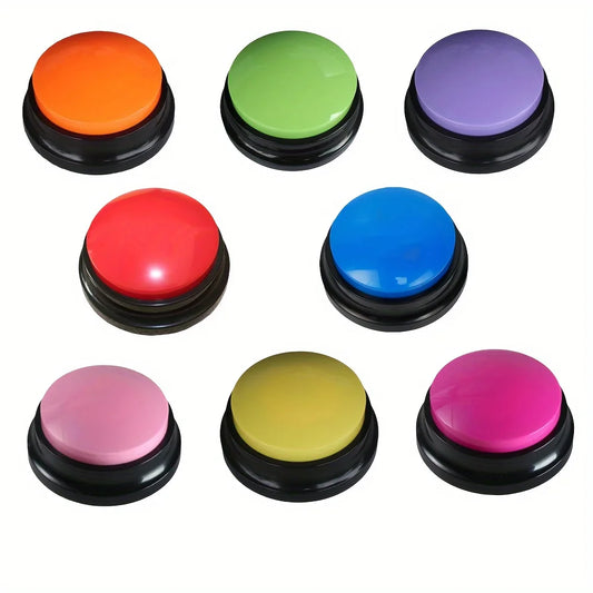 4, 6, 8PCS Dog Communication Buttons Voice Recording for Pet Training Buzzer 30 Second Record Playback