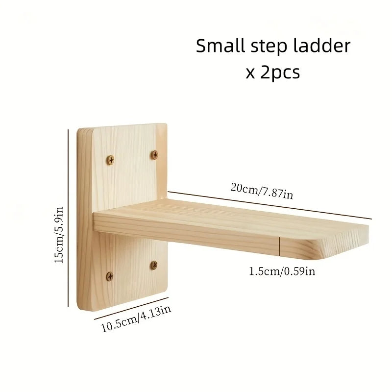 Wall Corner Mounted Cat Shelf