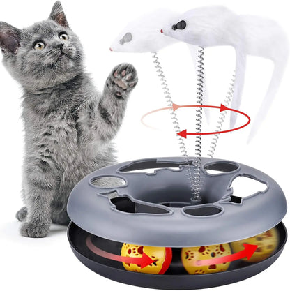 Interactive Cat Toy Roller Track