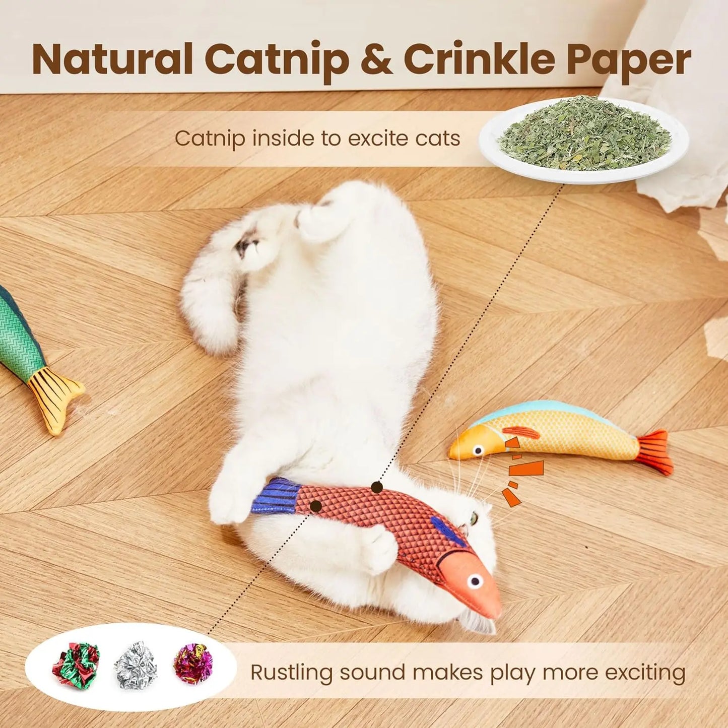Fish Shape Catnip Toy
