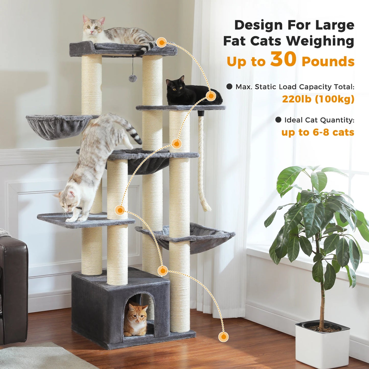 Large Cat Tree for Big Cats