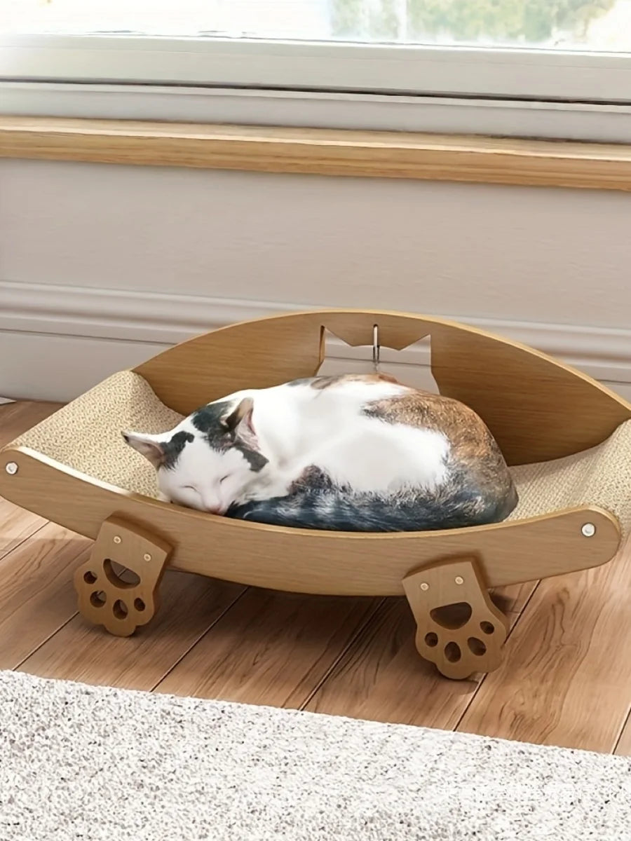 Cat upright recliner, scratch board, claw grinder | Thick, wear-resistant and non shedding