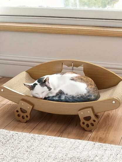 Cat upright recliner, scratch board, claw grinder | Thick, wear-resistant and non shedding