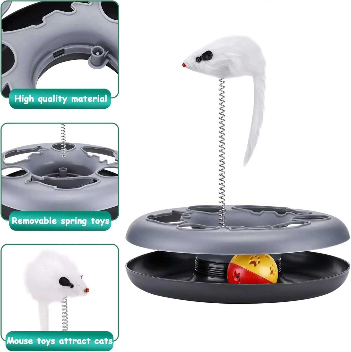 Interactive Cat Toy Roller Track