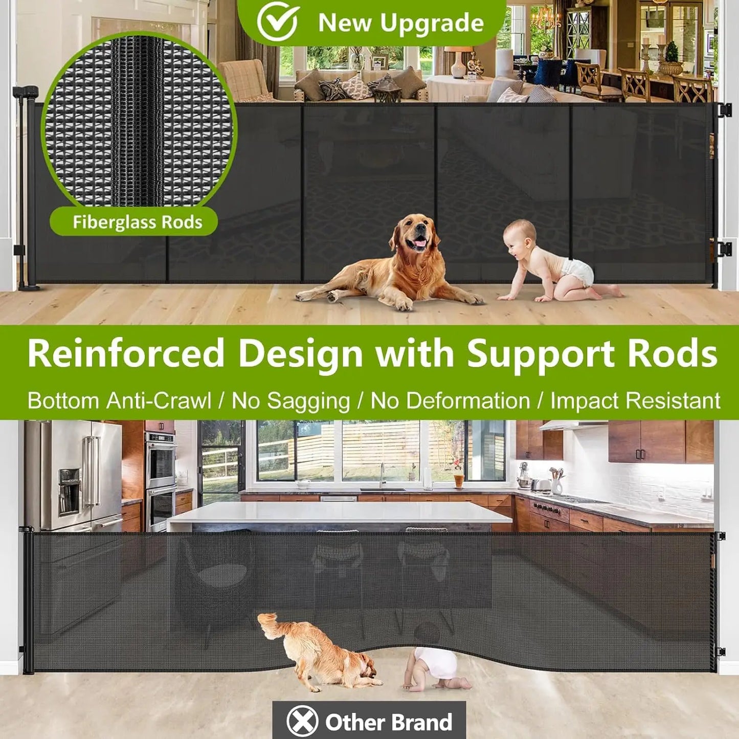42" Tall Retractable Pet Gate