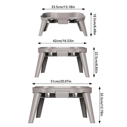 Raised Stand Elevated Dog Feeder Non-Slip and No Spill Design, Suitable for Improve Posture and Comfort