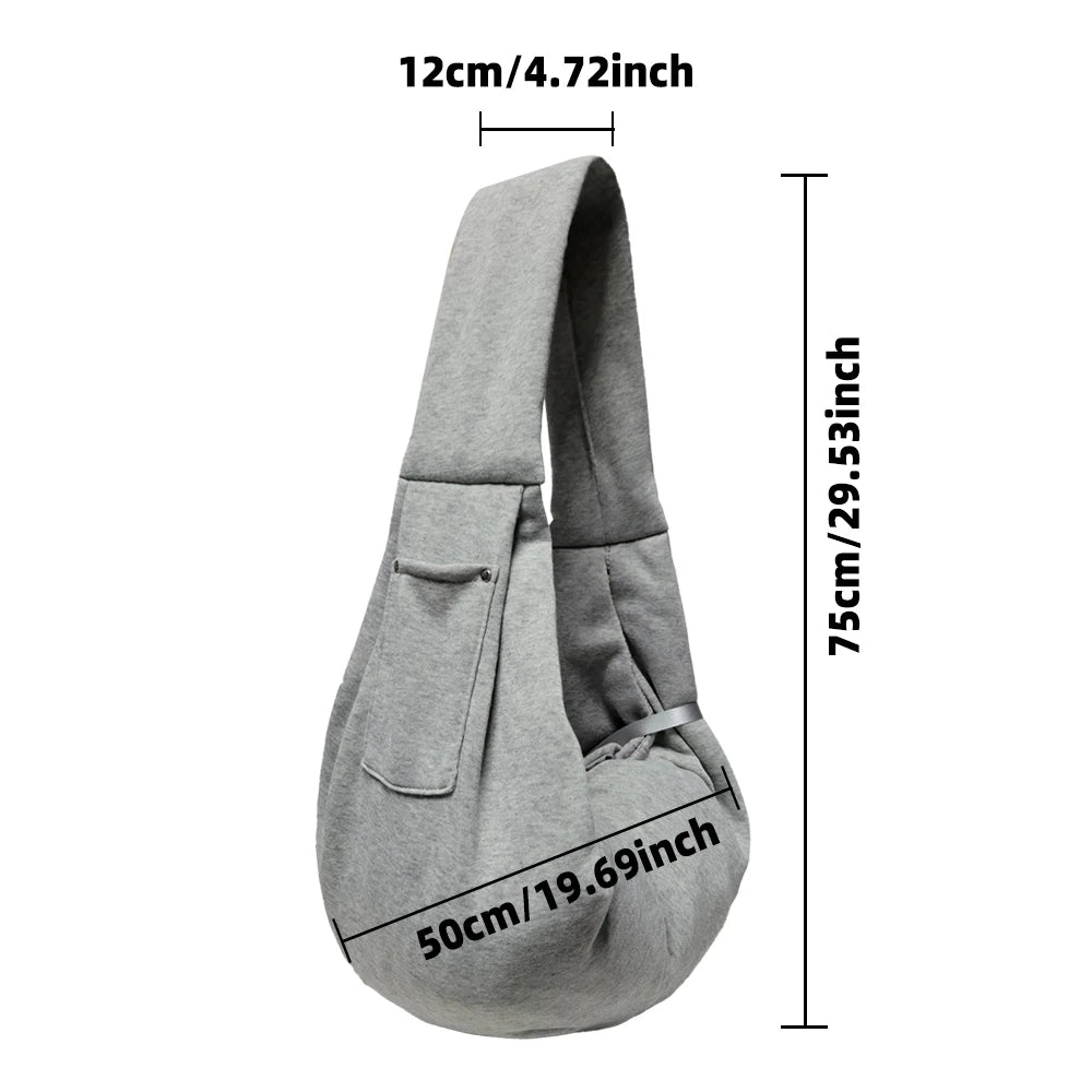 Pet Dog Carrier Sling Bag, Travel Shoulder Bags Portable Hand Free