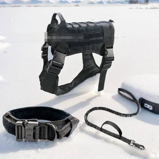 Tactical Dog Collar & Harness & Leash