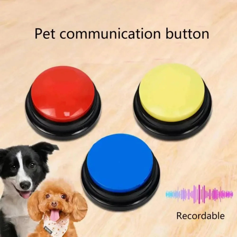 4, 6, 8PCS Dog Communication Buttons Voice Recording for Pet Training Buzzer 30 Second Record Playback