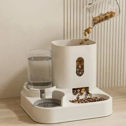 Automatic Feeder Dog or Cat With Water Fountain Large Capacity Storage Dispenser