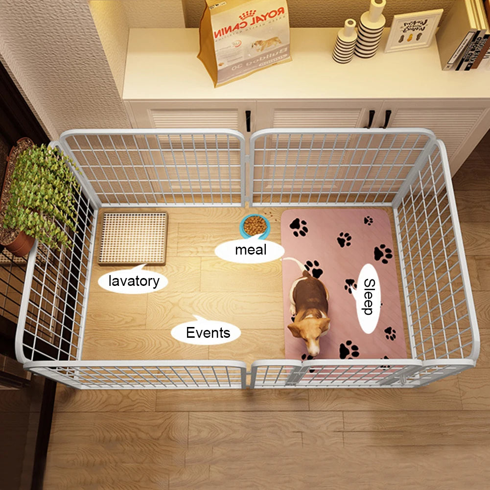 6 Panel Heavy Duty Portable Pet Playpen Indoor / Outdoor