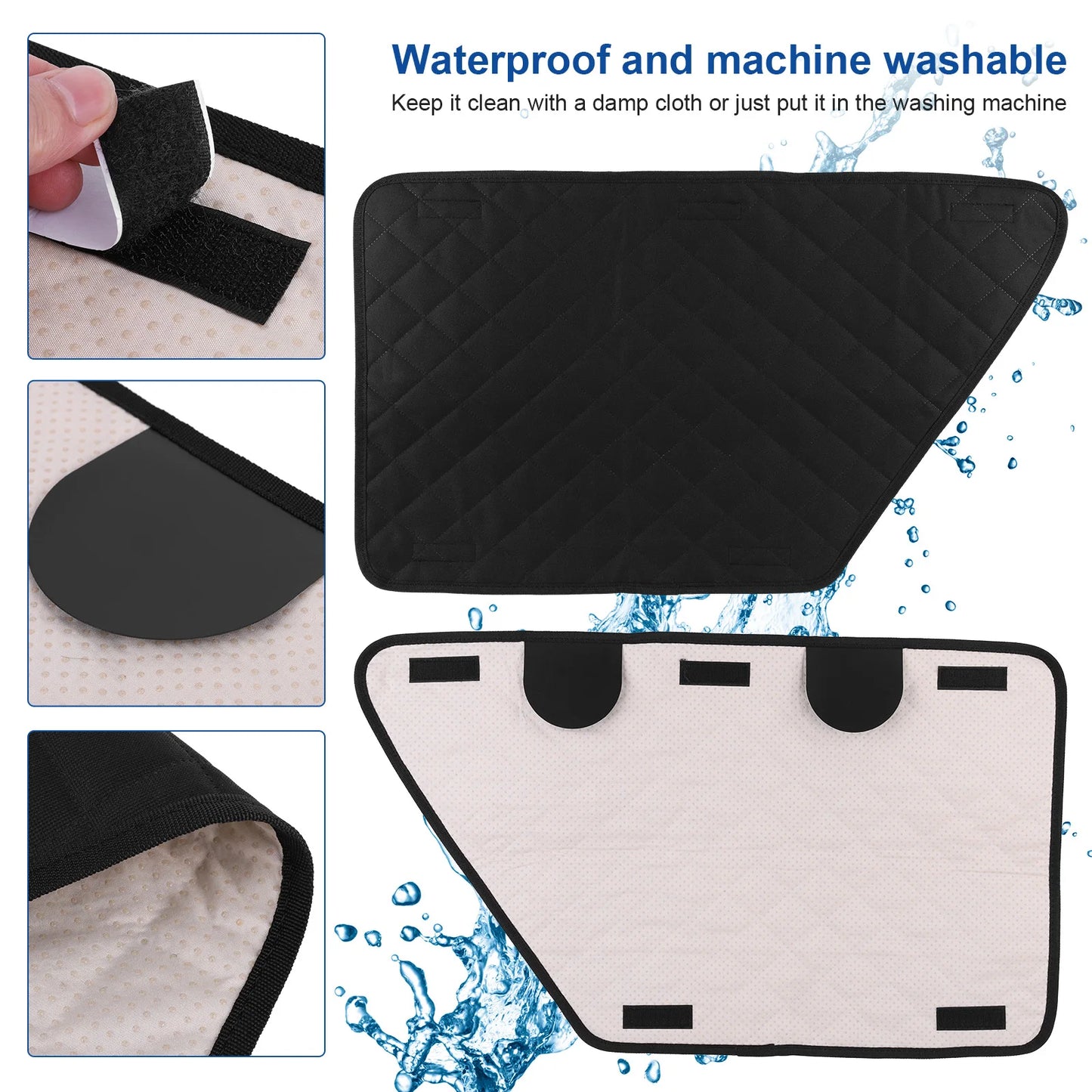 2Pcs Oxford Waterproof Car Door Cover for Dog Anti-Scratch