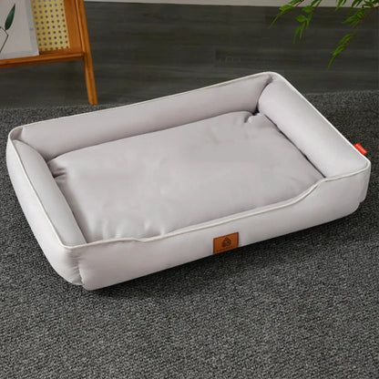 All-Season Square Pet Bed, Soft Thickened Waterproof Dog Mattress for Large Dogs & Cats