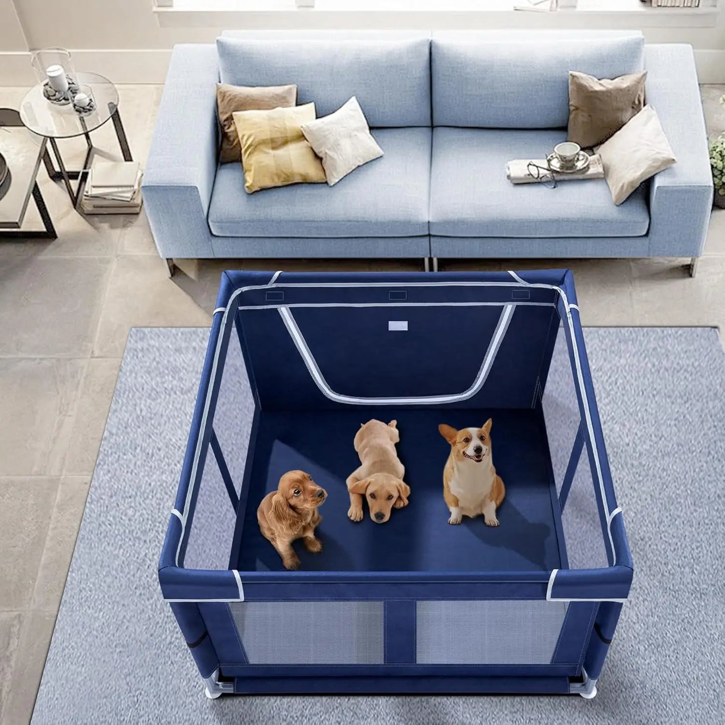 Indoor Dog Playpen with Gate
