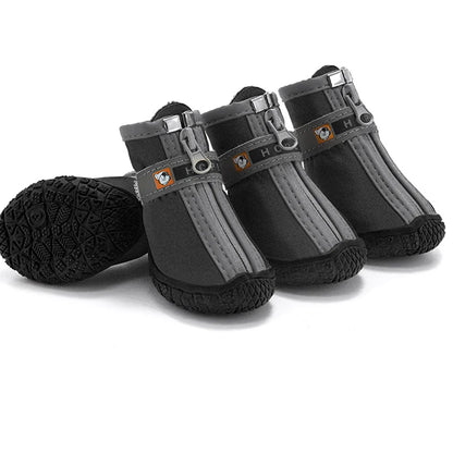 Dog Shoes Non-Slip Soles Thick Plush Protection Shoes Warm, Breathable Climbing Booties