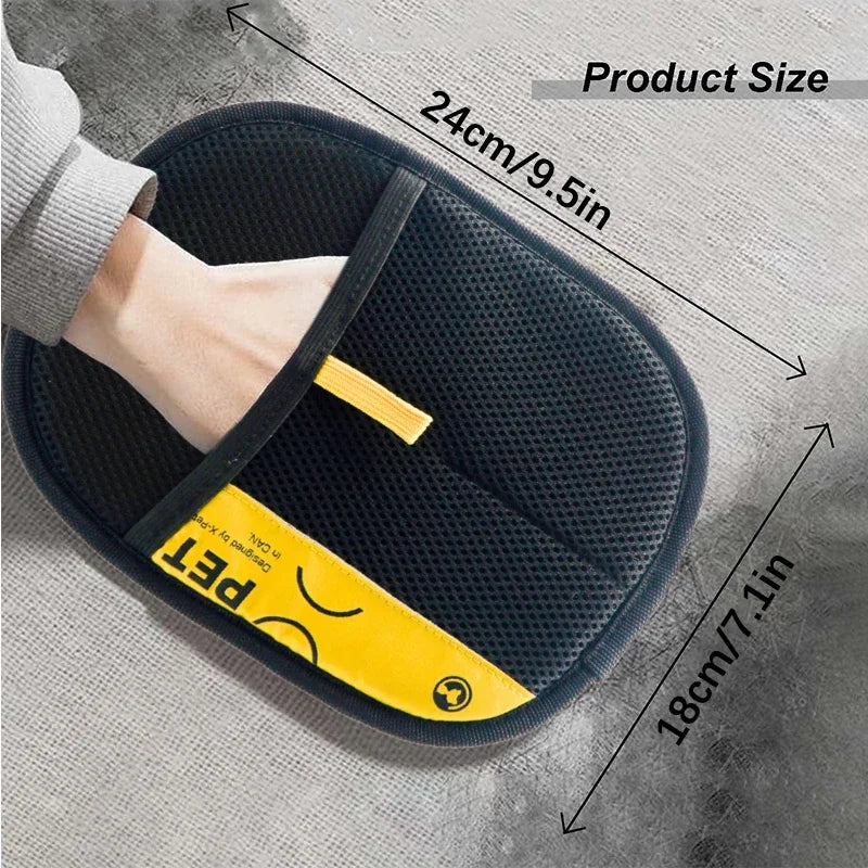 Pet Hair Remover Gloves Electrostatic for Cats and Dogs, Reusable Washable Grooming Glove
