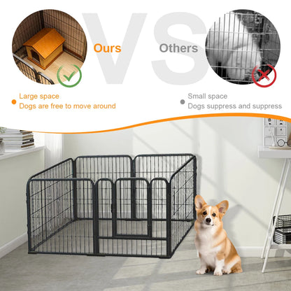 6 Panel Heavy Duty Portable Pet Playpen Indoor / Outdoor
