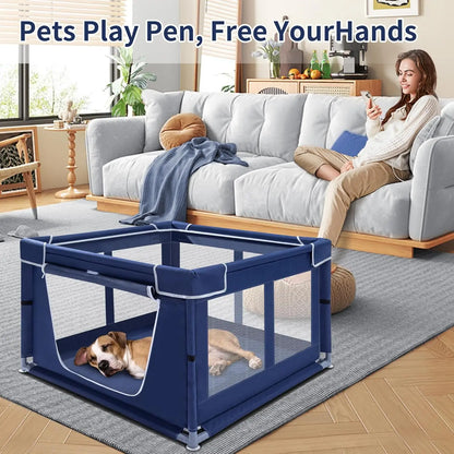 Indoor Dog Playpen with Gate