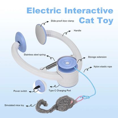 Door Hanging Interactive Cat Toy USB Rechargeable