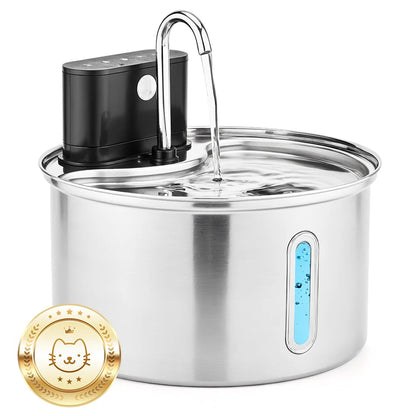 3.5L Stainless Steel Sensor Water Fountain Wireless Smart Automatic Dispenser