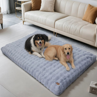 Ultra Plush Dog Bed Soft Pet Cushion with Washable Mat