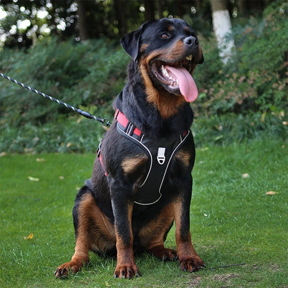 Dog Harness Reflective Medium and Large Dogs Tactical Vest Big 1680D Waterproof Oxford Cloth