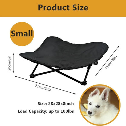 Elevated Dog Portable Cot, Folding, Padded comes with a Carrying Bag Included