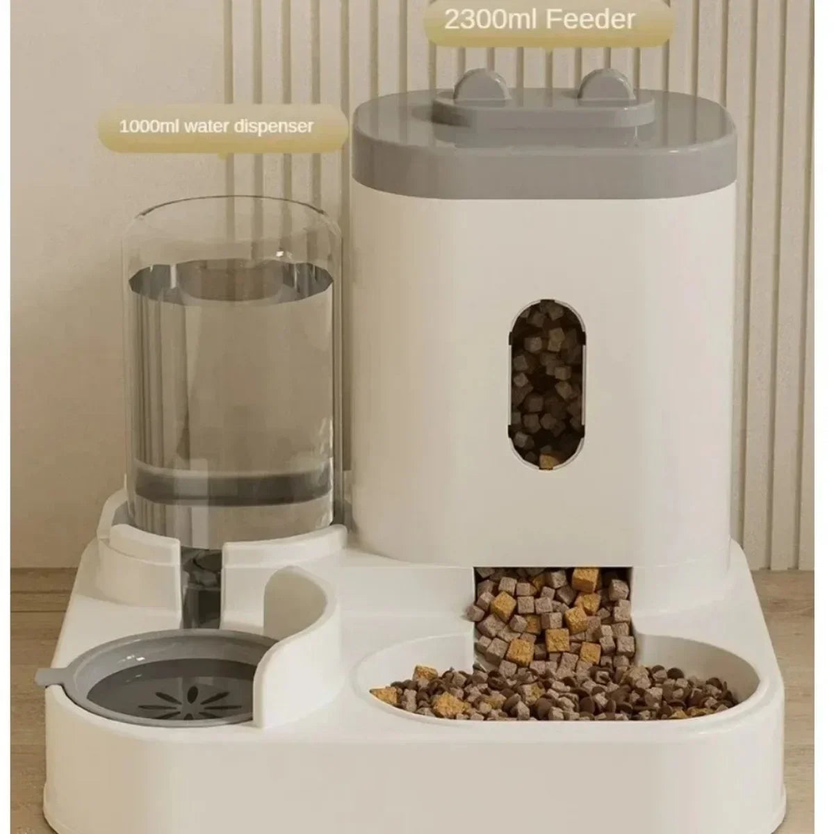 Automatic Feeder Dog or Cat With Water Fountain Large Capacity Storage Dispenser