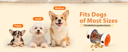 Interactive dog toys for small dogs - Adjustable Treat Dispensing Ball