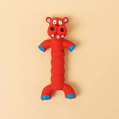 Dog Squeaky Toy,  Latex Teeth Cleaning Chew Toy Self-Play Interactive Puppy Pet Durable