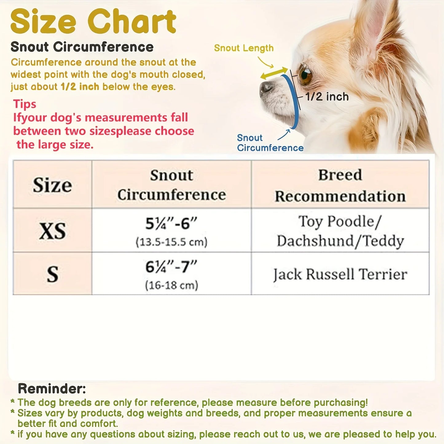Mesh Muzzle For Short Snout And Small Medium Dogs