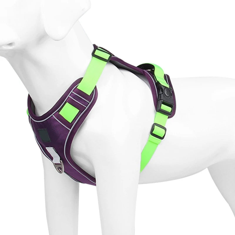 Dog Harness Reflective Medium and Large Dogs Tactical Vest Big 1680D Waterproof Oxford Cloth