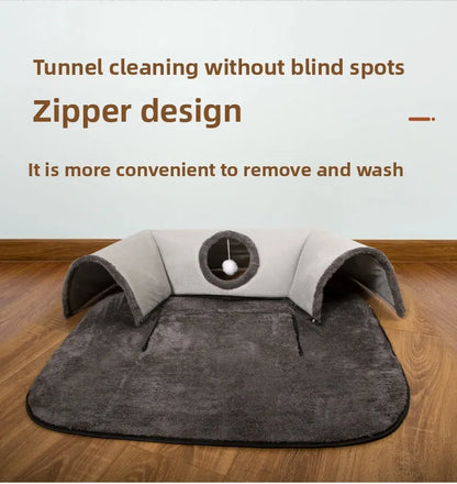 Hide Seek U-shaped Cat Tunnel