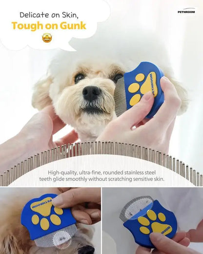 Cat and Dog Face Comb, Tear Stain, Black Chin, Gentle Grooming
