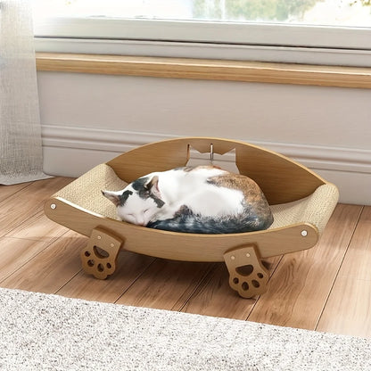 Cat upright recliner, scratch board, claw grinder | Thick, wear-resistant and non shedding
