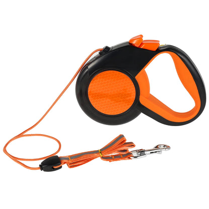 26' Retractable Dog Lead Heavy Duty with Strong Reflective Tape Non-Slip Handle for Small Medium Large Dogs