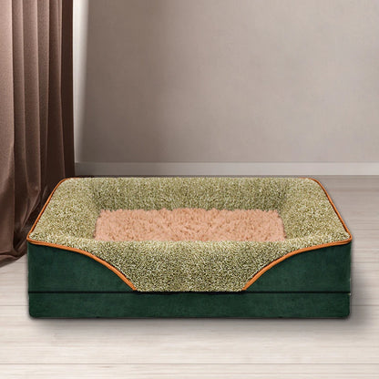 Oversized Dog Bed, Removable & Washable, Comfortable and Soft with Raised Edges,