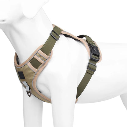 Dog Harness Reflective Medium and Large Dogs Tactical Vest Big 1680D Waterproof Oxford Cloth