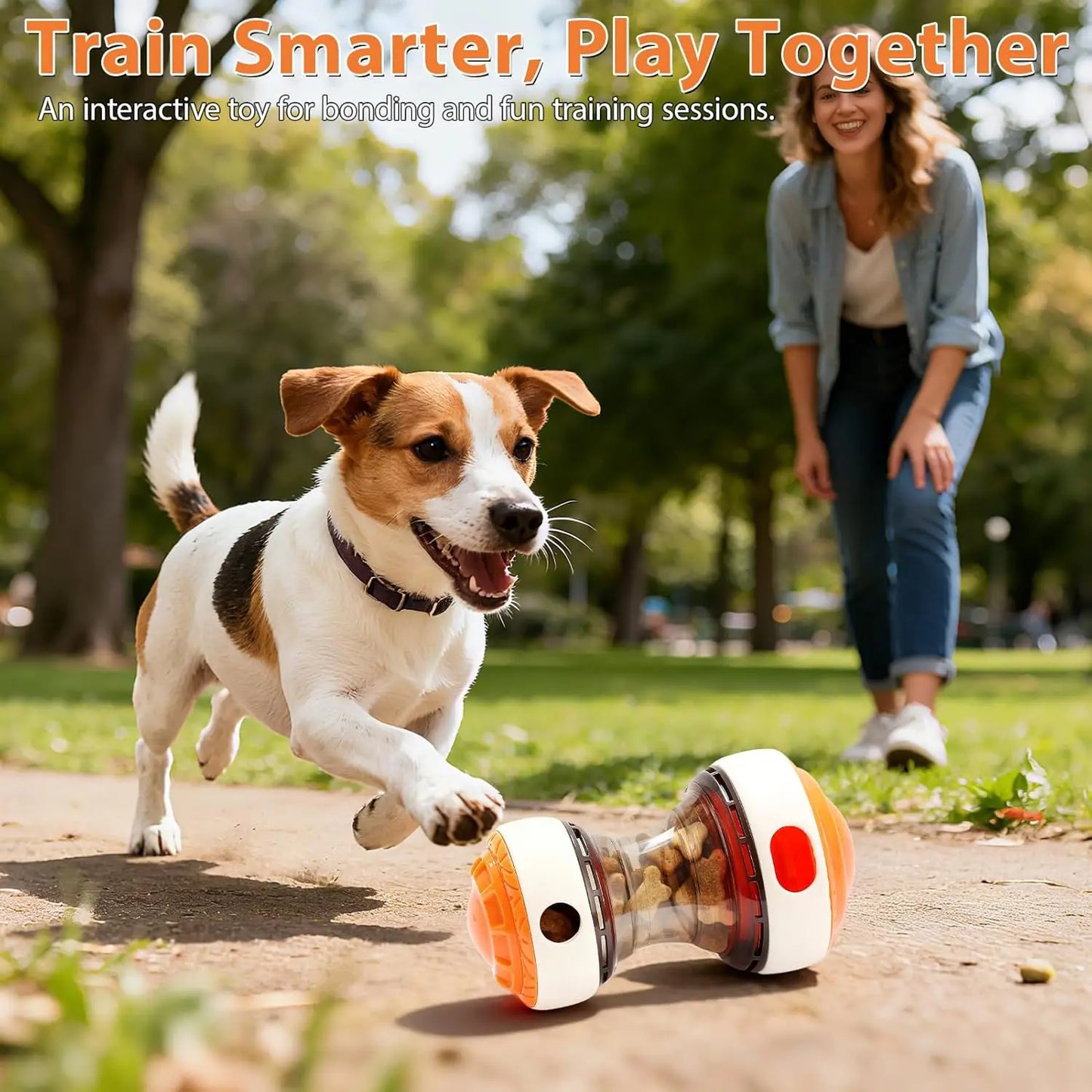 Interactive dog toys for small dogs - Adjustable Treat Dispensing Ball