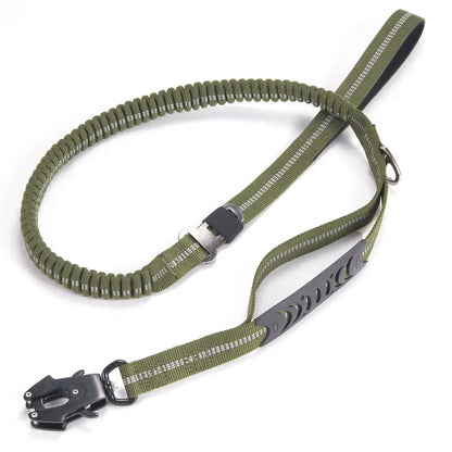 Reflective Shock Absorbing Pet Leash with Car Seatbelt