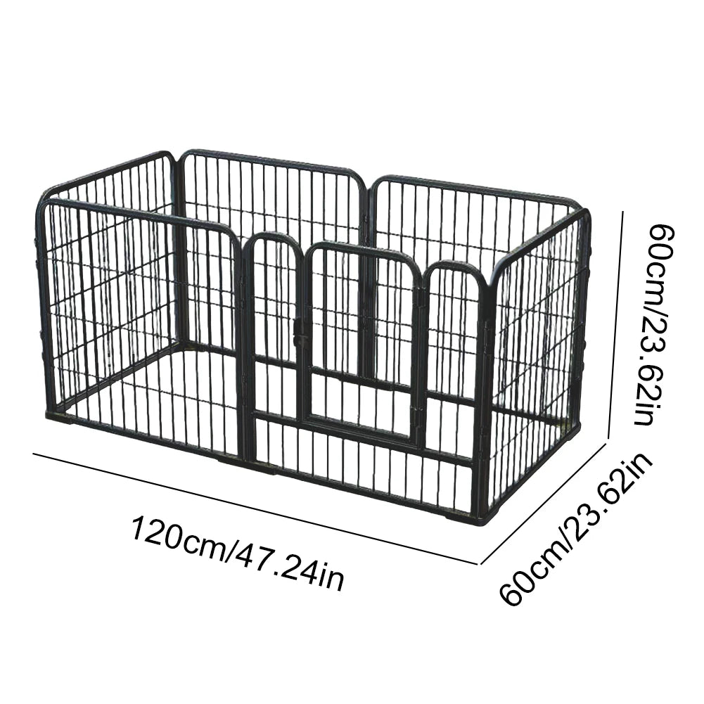 6 Panel Heavy Duty Portable Pet Playpen Indoor / Outdoor