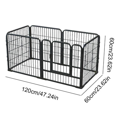 6 Panel Heavy Duty Portable Pet Playpen Indoor / Outdoor