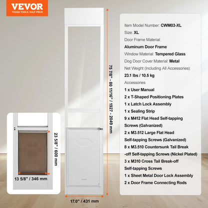 Pet Door Sliding Glass Door 3 Sizes
